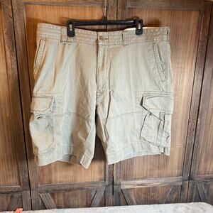 Polo Ralph Lauren Classic Cargo Shorts Khaki Tan 42 Cotton Military Utility